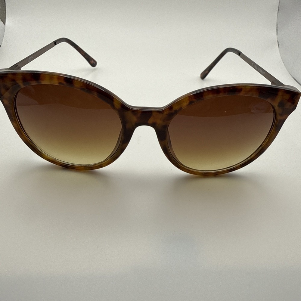 Ann Taylor Loft Careercore Preppy Sunglasses Tortoise Milky w/Polarized Lens